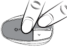Indicator knippert paars