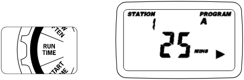 Timer programmeren - Watergeefduur selecteren
