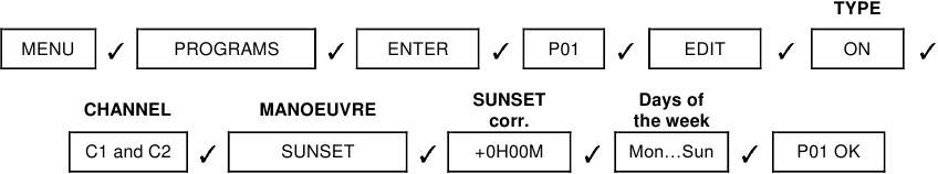 Ingeschakeld bij zonsondergang