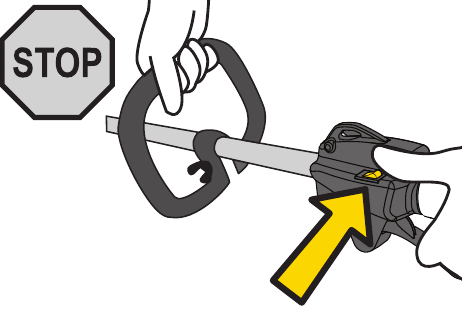 Om de trimmer te stoppen