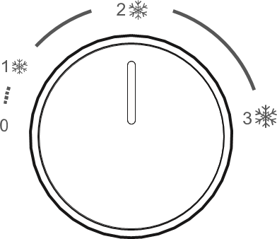 TEMPERATUURSELECTIE KOELKAST