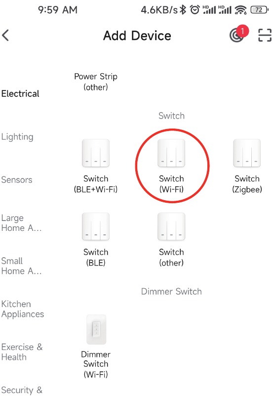 Wi-Fi-link - Methode drie