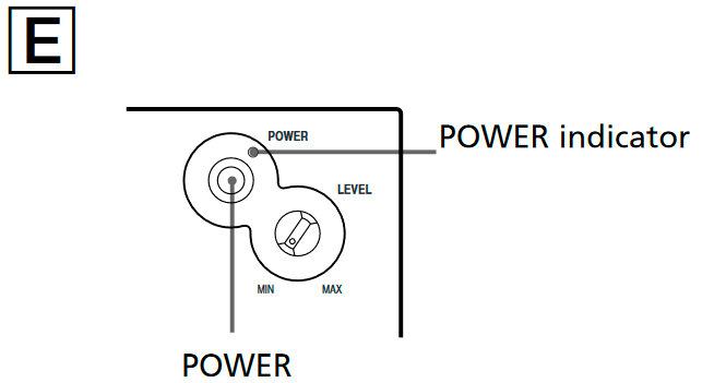 Druk op POWER