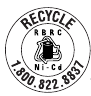 Symbool voor batterijrecycling