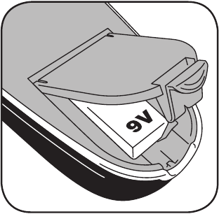9-VOLTSBATTERIJ PLAATSEN