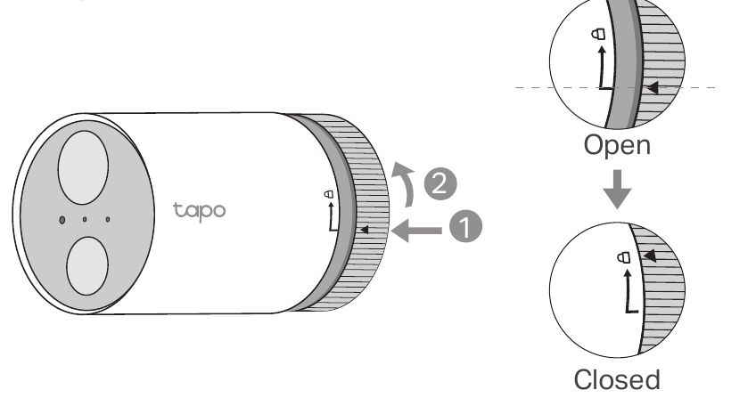 De batterij plaatsen - Stap 2