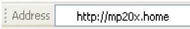 Netwerkparameters configureren - De URL invoeren