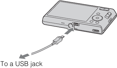 Opladen door verbinding te maken met een computer