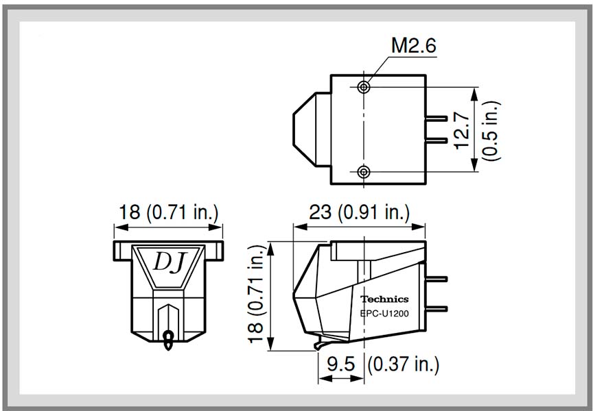 Cartridge afmetingen