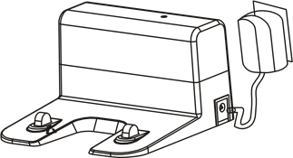 Sluit de oplaadadapter aan