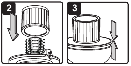 Cartridgefilter installeren over filterkooi