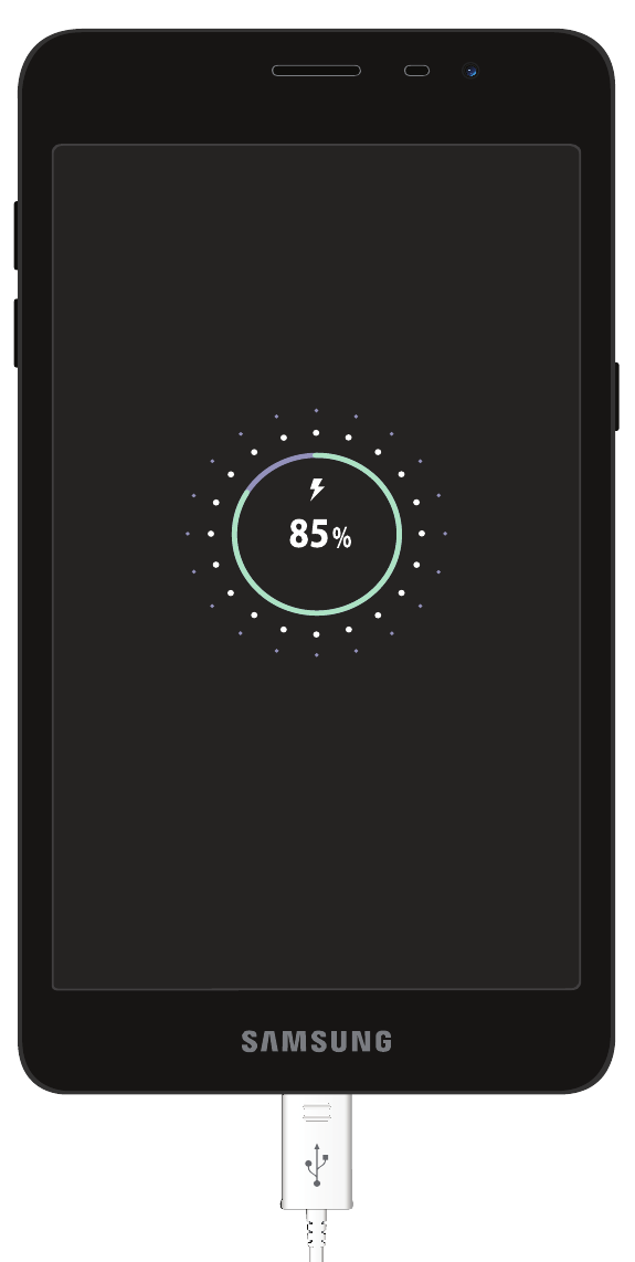 De telefoon opladen