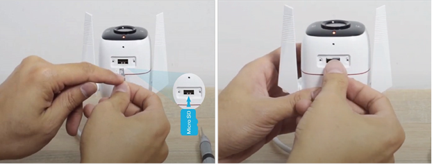 Een microSD-kaart installeren - Stap 2