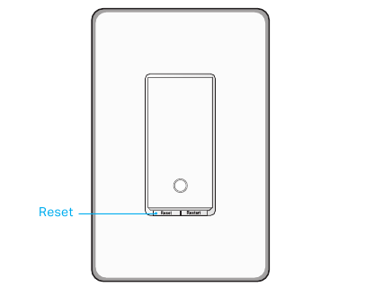 Druk op de RESET-knop op de switch