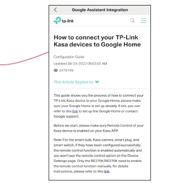 Google Assistant instellen - Stap 2