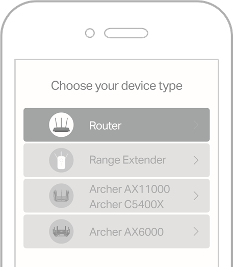 Het netwerk instellen - Via de TP-Link Tether-app