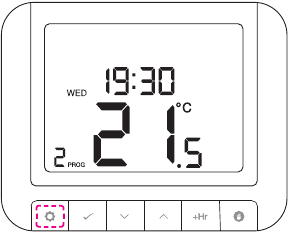 Thermostaat Menu Knop