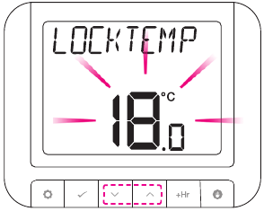 Thermostaat Vergrendelingstemperatuur Selecteren