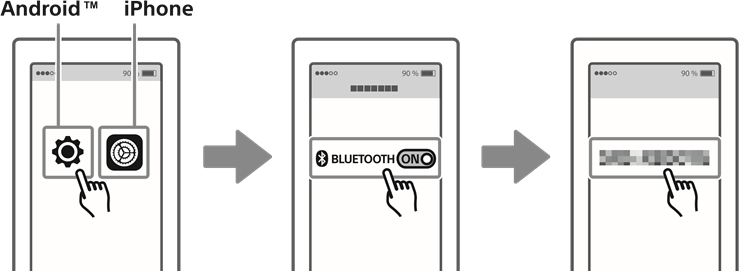 Gebruik als een BLUETOOTH-luidspreker - Stap 3