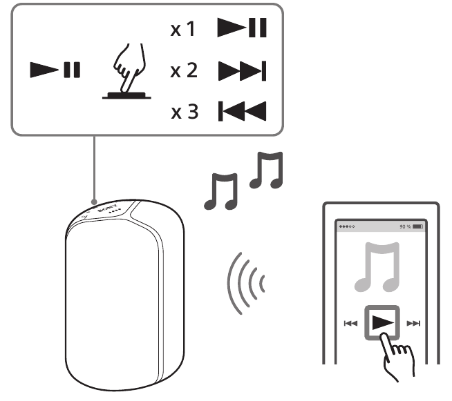 Gebruik als een BLUETOOTH-luidspreker - Stap 4