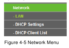 Netwerkmenu