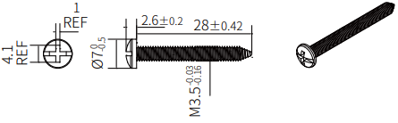 US: M3.5*28