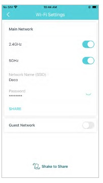 Wi-Fi-instellingen - Beheer uw hoofdnetwerk