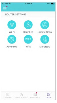 Wi-Fi-instellingen - WiFi