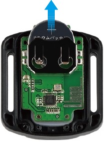 PCB-kaart met batterij