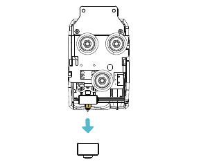 Nozzle vervangen - Stap 1