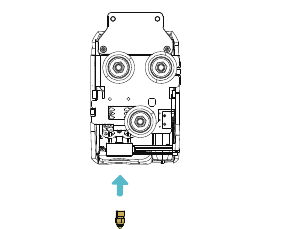 Nozzle vervangen - Stap 3