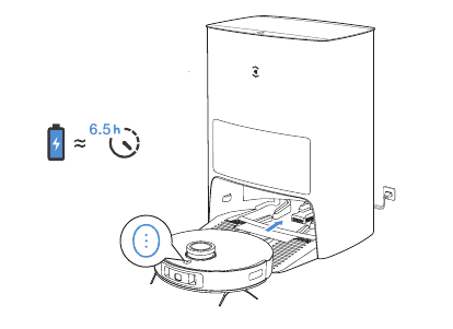 DEEBOT opladen - Stap 5