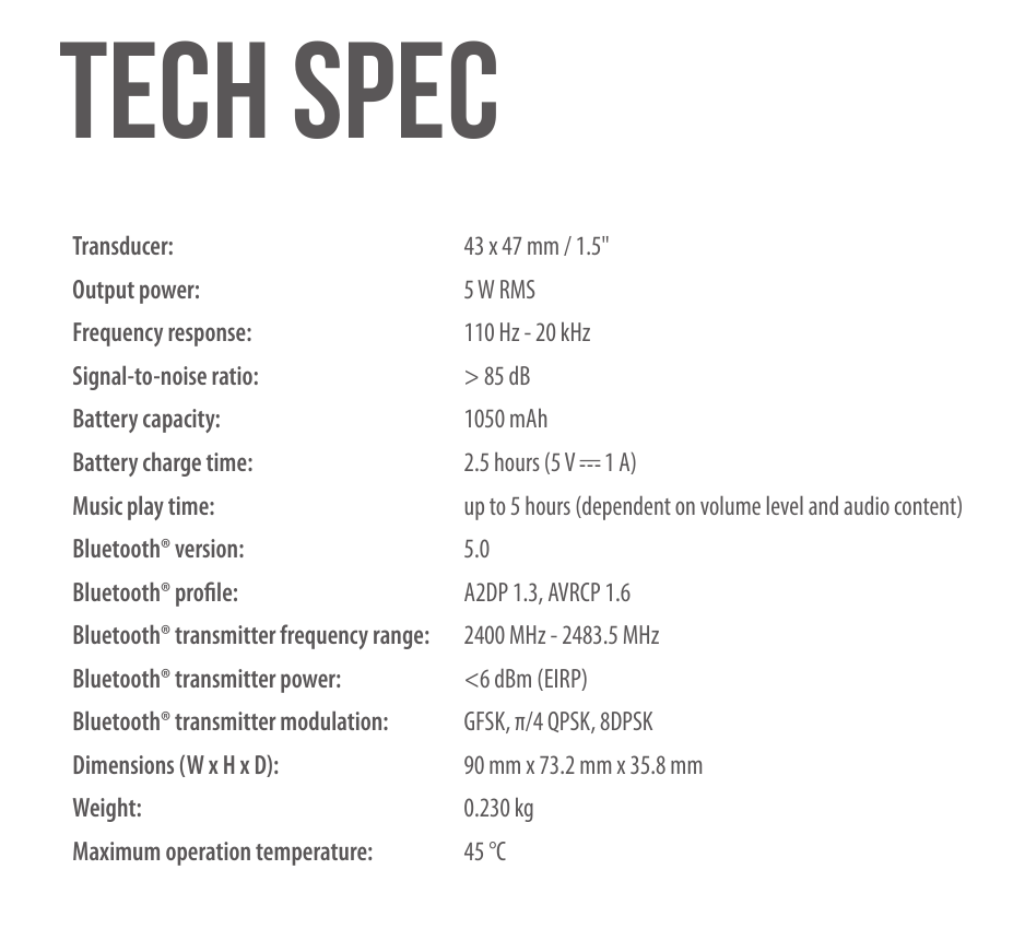 TECHNISCHE SPECIFICATIE