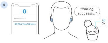 De oordopjes koppelen met een Bluetooth-apparaat - Stap 2