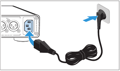 De unit aansluiten op het elektriciteitsnet