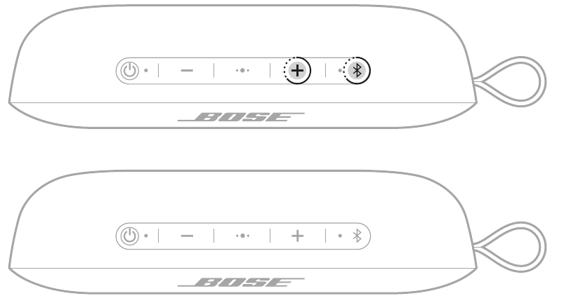 TWEE BOSE BLUETOOTH-LUIDSPREKERS HANDMATIG KOPPELEN - Stap 1