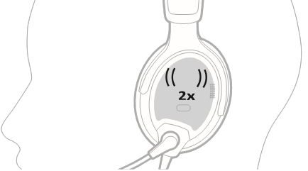TIKBEDIENING (TAP CONTROL) VOOR DOORSPREEKCOMMUNICATIE (TALK-THROUGH COMMUNICATION)