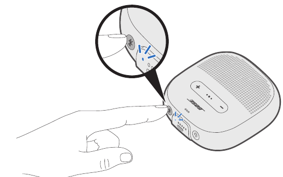 Verbinden via het Bluetooth-menu - Stap 1