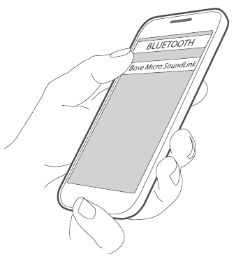 Verbinden via het Bluetooth-menu - Stap 2
