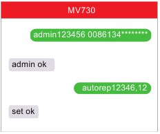 Motor aan/uit alarm voorbeeld