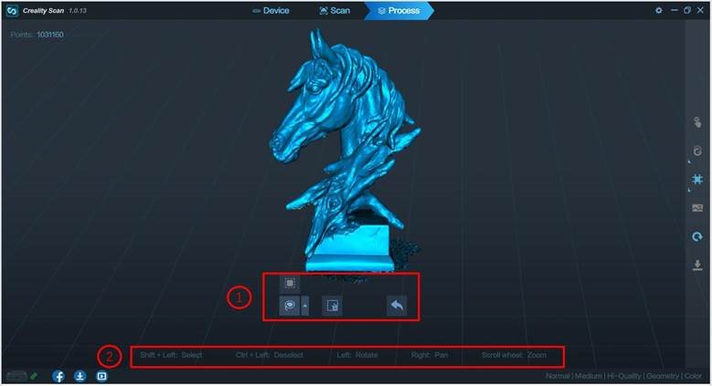Point cloud bewerken