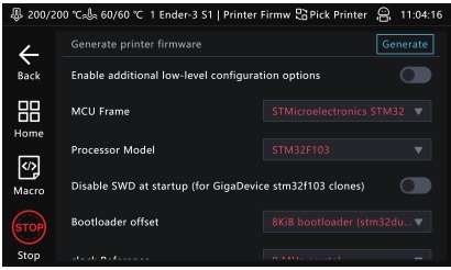 Configureer de firmware - Stap 1