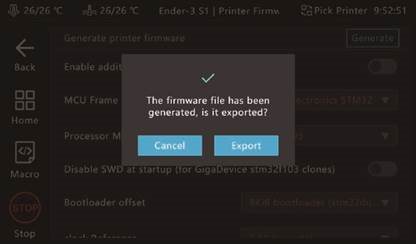 Configureer de firmware - Stap 2