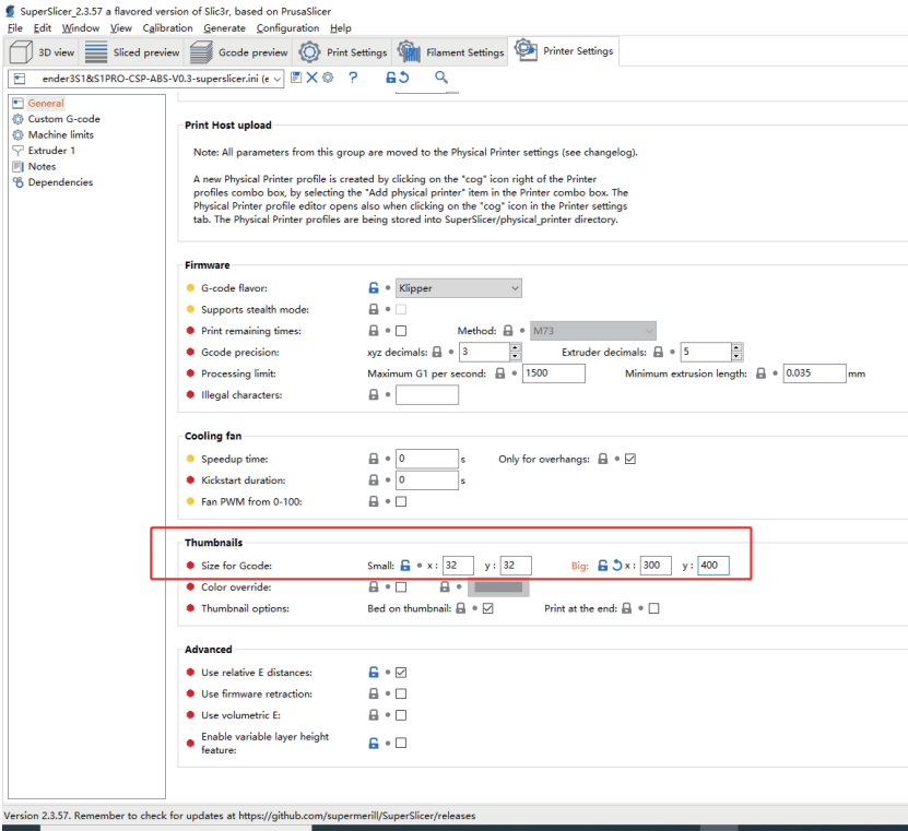 SuperSlicer 2.3.5 - Stap 1