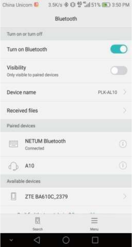 Android-apparaat verbinden in basismodus - Stap 2