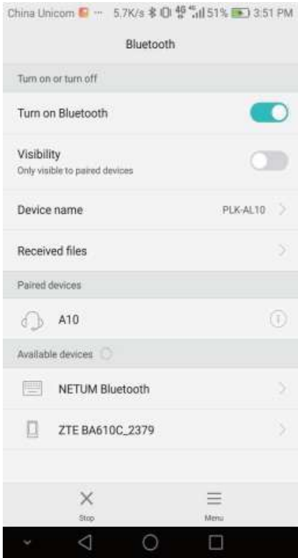 Android-apparaat verbinden in basismodus - Stap 1