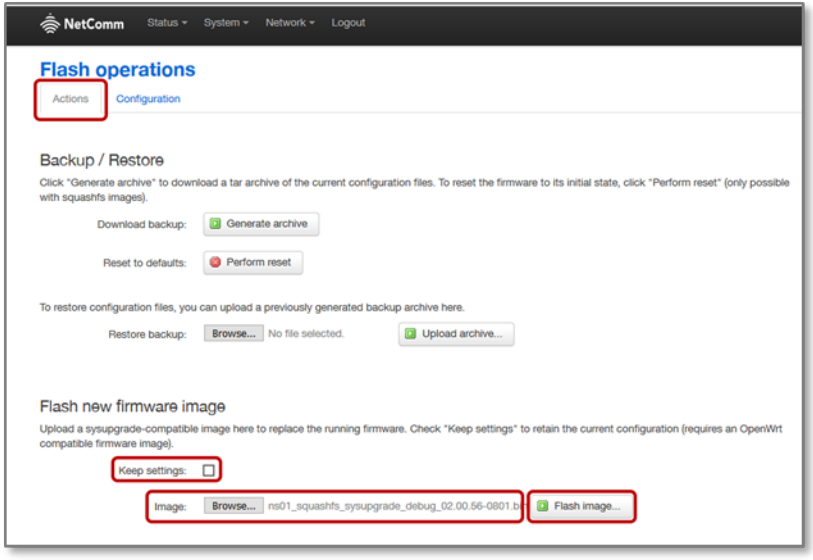 Firmware-upgrade apparaat - Stap 4
