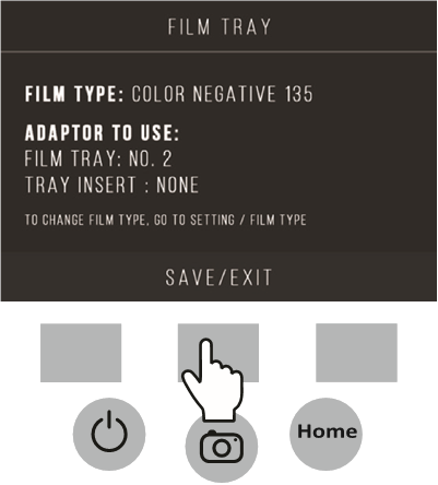FILM TYPE - Save/Exit