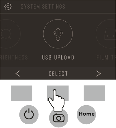 USB UPLOAD - Stap 1