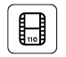 Voor 110-film, film met een beeldformaat van 13 x 17 mm
